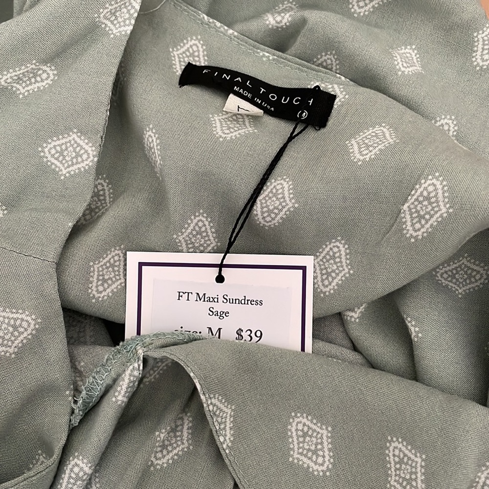 NWT Silky Maxi Festival Boho Beach Summer Dress - Picture 9 of 10